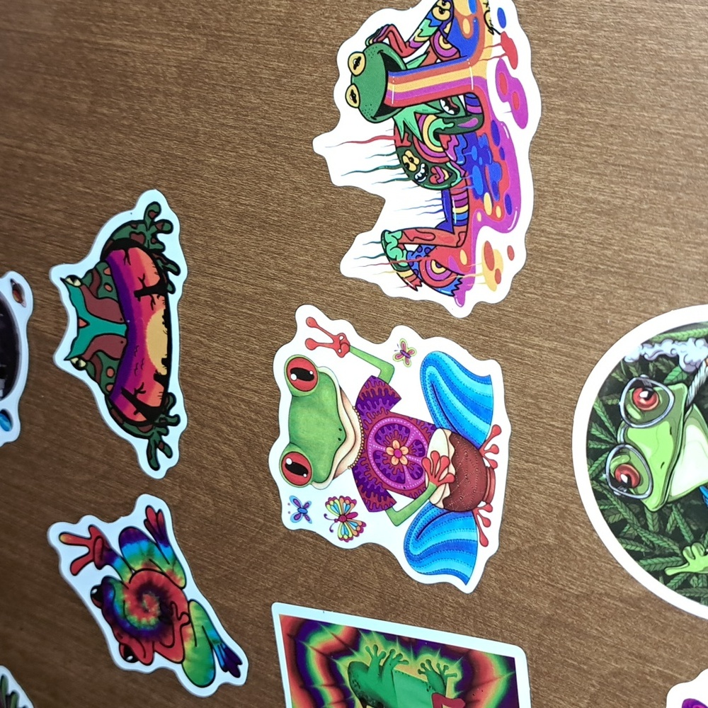 Colorful Frog Sticker Set 50 Ct - Picture 8 of 10